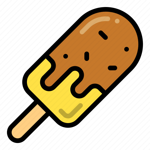 Popsicle, chocolate, stick, ice cream icon - Download on Iconfinder