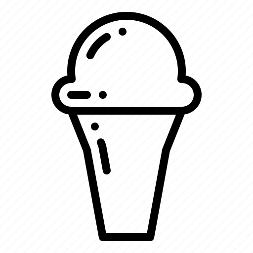 Ice cream, cone, gelato, scoop icon - Download on Iconfinder