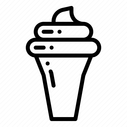Ice cream, cone, swirl, dessert icon - Download on Iconfinder
