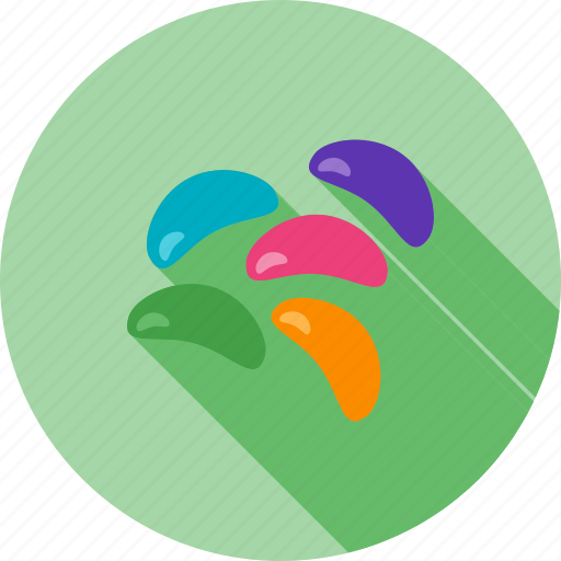 Bean, candy, flavor, food, green, jelly, sweet icon - Download on Iconfinder