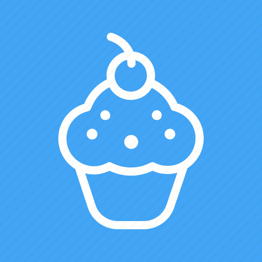 Cake, cherry, cream, cupcake, cupcakes, snack, sweet icon - Download on Iconfinder