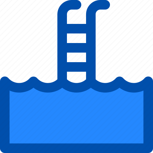 Pool, sport, stairs, swimming, water icon - Download on Iconfinder