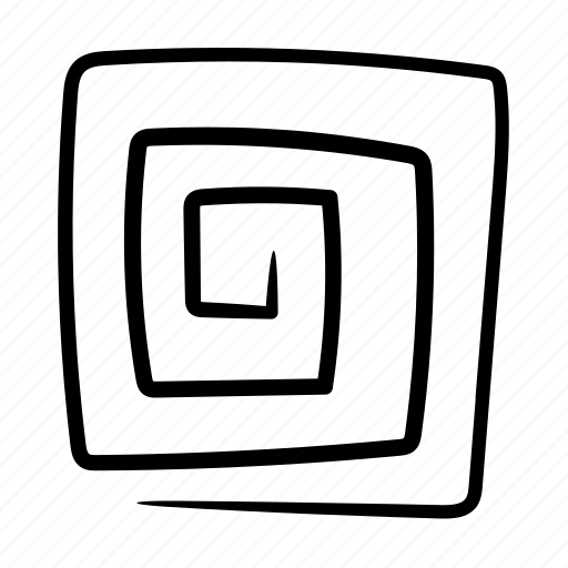Shape, doodle, swirl, spiral, snail, scribble, maze icon - Download on Iconfinder