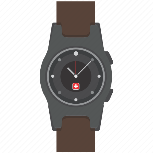 Clock, swiss, time, watch, wristwatch, fashion, timepiece icon - Download on Iconfinder