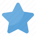 favorite, five pointed star, ranking, rating symbol, star