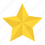 favorite, five pointed star, ranking, rating symbol, star 