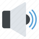 audio symbol, speaker, volume interface, volume medium, volume symbol