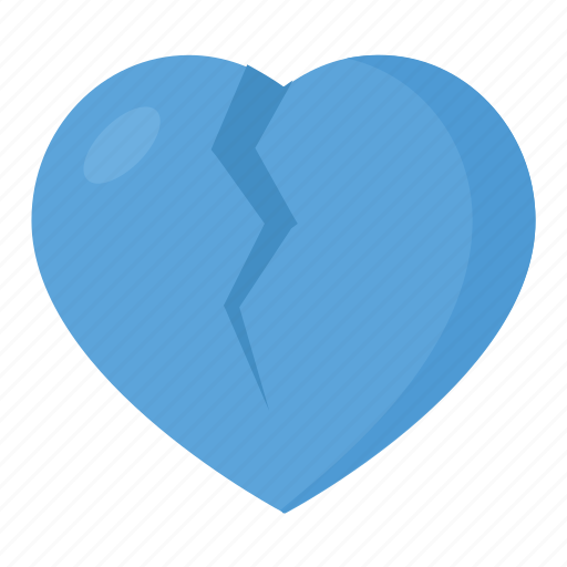 Broken heart, emotional pain, heartache, heartbreak, lost lover concept icon - Download on Iconfinder