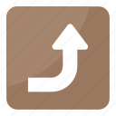 arrow direction, arrow hint, arrow indication, arrow symbol, right upward arrow