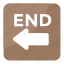 end arrow, end arrow emoji, end arrow symbol, end sign, leftward arrow 