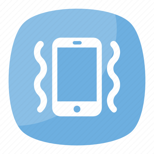 Mobile on vibration mode, notification sound, phone with zig-zag lines, vibration mode, vibration mode emoji icon - Download on Iconfinder