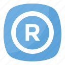 circular registered button, letter r, r emoji, registered sign emoji, registered symbol