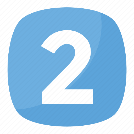 2, number, two, numeric, numerical digit, counting icon - Download on Iconfinder