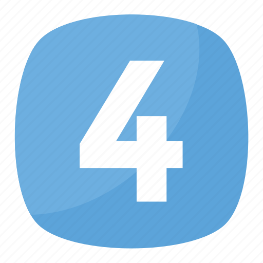 Counting, four, number, numeric, numerical digit icon - Download on Iconfinder