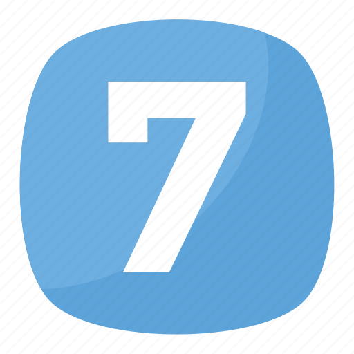 Counting, number, numeric, numerical digit, seven icon - Download on Iconfinder