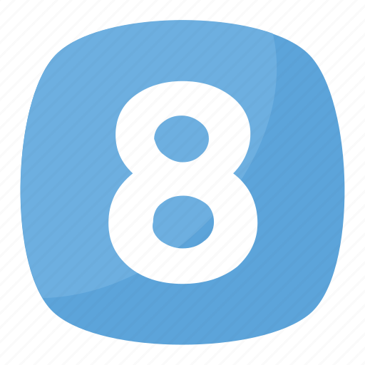 Counting, eight, number, numeric, numerical digit icon - Download on Iconfinder