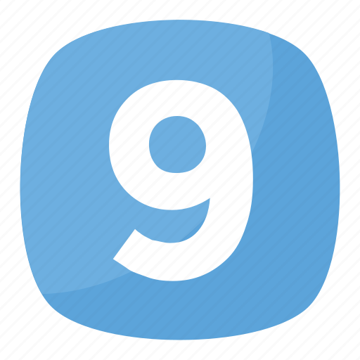 Counting, nine, number, numeric, numerical digit icon - Download on Iconfinder