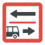 changing road conditions, driving direction, driving instructions, road sign, traffic sign 