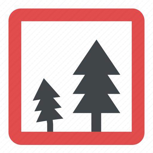 Forest sign, informative sign, safety signage, traffic instruction, traffic sign icon - Download on Iconfinder