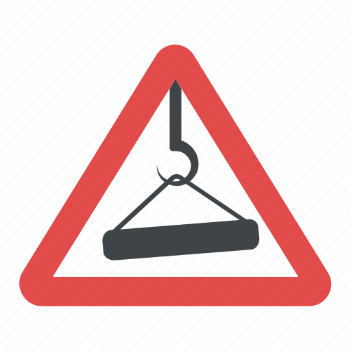Caution overhead load, crane safety sign, danger overhead crane, warning sign, workplace hazard sign icon - Download on Iconfinder