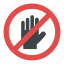 hand blocking sign stop, hand stop sign, hand stop symbol, no entry sign, safety sign 
