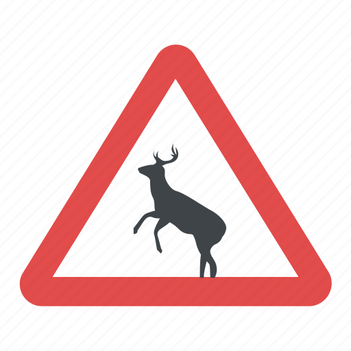 Animal crossing sign, road alerts, road sign, traffic rules, wild animal crossing sign icon - Download on Iconfinder