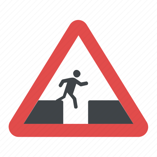 Don't jump sign, jump alert, jump warning sign, prohibitory sign, warning sign icon - Download on Iconfinder