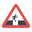 don&#x27;t jump sign, jump alert, jump warning sign, prohibitory sign, warning sign 