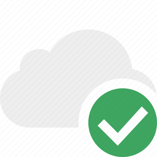 Cloud, network, ok, storage, weather icon - Download on Iconfinder