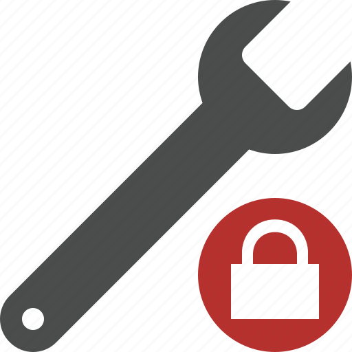 Lock, repair, spanner, tool, wrench icon - Download on Iconfinder