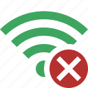 cancel, connection, fi, green, internet, wi, wireless