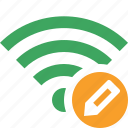 connection, edit, fi, green, internet, wi, wireless
