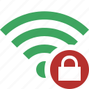 connection, fi, green, internet, lock, wi, wireless