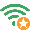connection, fi, green, internet, star, wi, wireless