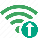 connection, fi, green, internet, upload, wi, wireless