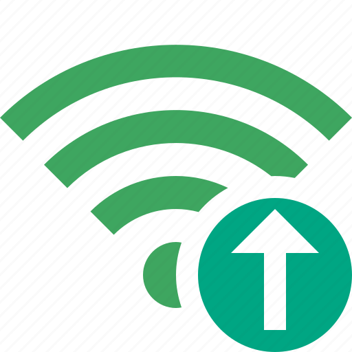 Connection, fi, green, internet, upload, wi, wireless icon - Download on Iconfinder