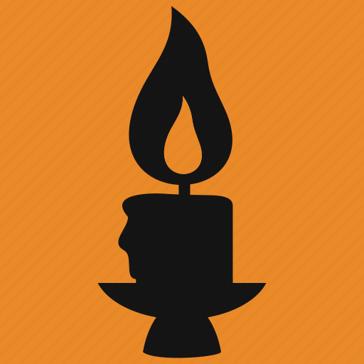 Candle, candlestick, celebration, fire, flame, halloween, holiday icon - Download on Iconfinder