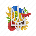 ukraine, coat of arms, ukrainian