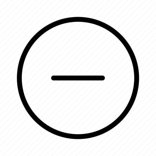 Circle, delete, minus, remove icon - Download on Iconfinder
