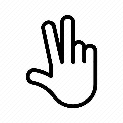 Fingers, gest, gesture, hand, multifinger, touch icon - Download on Iconfinder