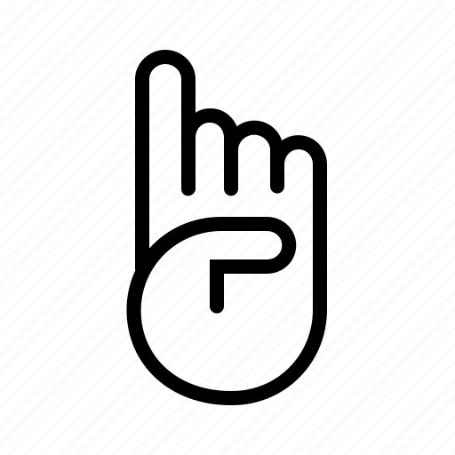Finger, hand, pointer, up icon - Download on Iconfinder