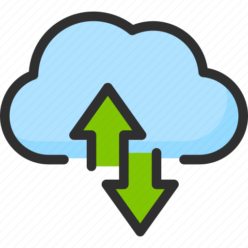 Arrow, cloud, service, storage, sync, synchronization icon - Download on Iconfinder