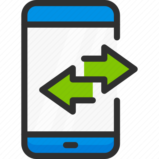 Arrow, mobile, phone, smartphone, sync, synchronization icon - Download on Iconfinder