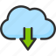 arrow, cloud, download, service, storage, sync, synchronization 