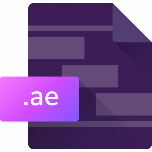Ae, after effects, extension, file, format, system file icon - Download on Iconfinder