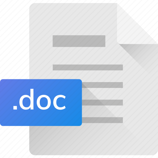 Doc, extension, file, format, system file, word icon - Download on Iconfinder