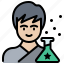 researcher, test, science, discover, chemical, potion, drug development 