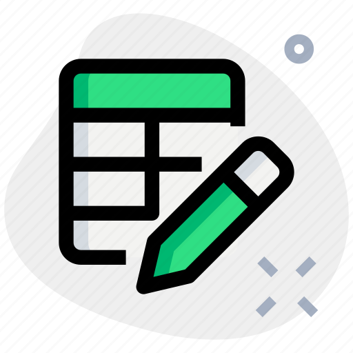 Edit, table, pencil, write icon - Download on Iconfinder