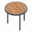 little, round, table, isometric 