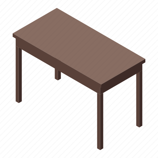 Antique, table, isometric icon - Download on Iconfinder